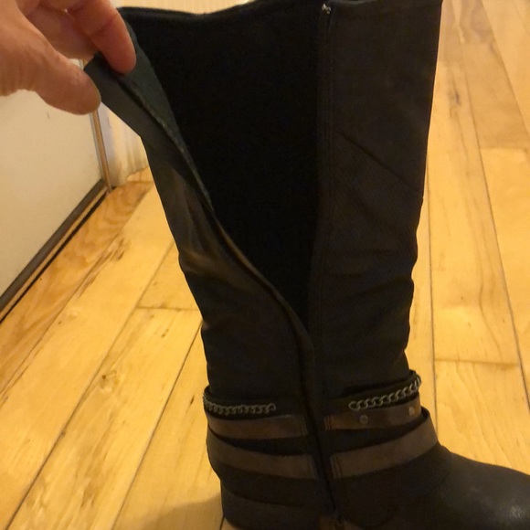 Jellypop black riding boots with ankle decorations - Picture 7 of 10
